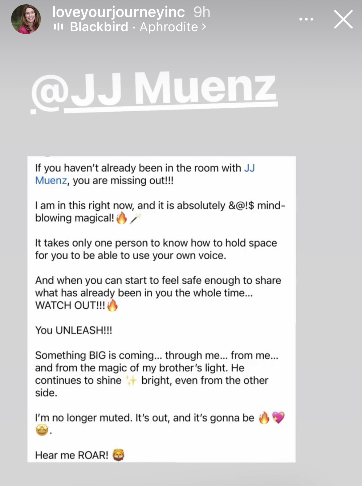 member testimonial